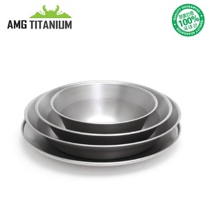 에이엠지 티타늄 티탄 샌딩 접시4ps(케이스포함)